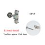 Opal Labret Stud Cz Gem Earring Ear Tragus Cartilage G23 Titanium & Surgical Steel Flat Bar Threaded Body Piercing Jewelry