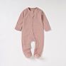 Organic Cotton Autumn Long Sleeve Footie Baby Boy Bodysuit