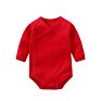 Organic Cotton Long-Sleeve Infant Triangle Rompers Side Snap Onesie Kimono Bodysuit