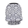 Organic Knit Stretchy Baby Nursing Cover for Breastfeeding, Multi Use 5 in 1 Floral Printing Car Seat Cover Baby Nursing//