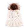 Parent-Child Hat and Cap Woman Fur Pom Beanie