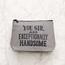 Personalized Eco Makeup Mini Travel Toiletry Cotton Canvas Zipper Cosmetic Bags