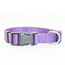 Personalized Logo Plastic Buckle Adjustable Plain Nylon Dog Collar