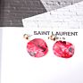 Personalized Tortoise Shell Curved Circle Dangle Earrings Acrylic Cellulose Acetate Irregular round Earrings