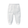Pink Color Baby Legging 100% Cotton Feeted Pants with Customized Wear for 0-12M