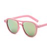 Plastic Pink Frame Ac Lens Top Child Mirror Sunglasses for Kids