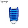 Premium Lazy Luminous Silicone Elastic No Tie Shoelaces Flat Free Opp Packaging