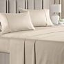 Preshrunk Microfiber 1800Tc 4 Piece Hotel Luxury Soft Premium Bed Sheet Set King Size