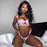 Price Pink Lace Balconette Bralette Set Lenceria Lingerie Womens Set