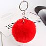 Product Bag Accessories 8Cm Cute Puff Key Ring Pom Pom Key Chains Fluffy Keychain