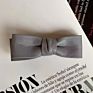 Pu Leather Bow Boutique Hair Barrettes Handmade Korean Style Hair Accessories Women Girls Hair Bows