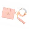 Pu Tassel Bag Silicone Bracelet Bracelet Key Ring Silicone Wristlet Keychain Bracelet Pocket Keychain