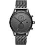 Quartz Business Classic All Black Mens Watch Multifunctional Japan Movt Mesh Belt Watch