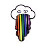 Rainbow Enamel Pins Air Balloon Sky Clouds Flag Heart Brooch Lapel Badge Bag Sexual Minority Jewelry Gift for Friend
