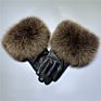 Real Fox Fur Gloves Women / Genuine Sheepskin Motorcycle Women Leather Gloves /Warm Leather Real Fur Gloves