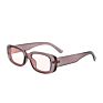 Rectangle Clear Shades Smart Unisex Uv400 Retro Steampunk Luxury Sunglasses