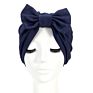 Retro Bow-Knot Knotted Headwraps for Women African Turban Pre-Tied Beanie