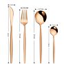 Reusable Black and Gold Luxury Hotel Wedding Flatware Set Stainless Steel Cutlery Sets with Box