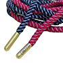 round Multiple Colors Shoe Lace with Aglets Reflective Laces for Hoodie Yeezy 350 Sneaker