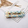 Sales Colors Acrylic Hair Clips with Small Moq Rectangular Hollowed-Out Acetate Hair Clips for Women