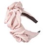 Satin Hair Accessories Women Hairband Headband Pure Satin Big Flower Hard Hair Band for Girls