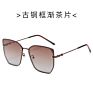 Semi-Rimless Sunglasses Women Vintage Unique Hollow Sunglasses Men Punk Glasses Shades Uv400