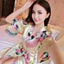 Silk Long Sets Kimono Robe Women