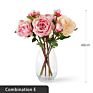 Silk Peony Bouquet Flower In Vase Floral Arrangements