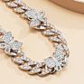 Small Butterfly Cuban Link Anklet 9Mm Iced Out Cuban Anklets Women Hip Hop Rapper Bling Foot Jewelry