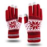 Snow Design Jacquard Weave Knitted Touch Screen Gloves Knit Warmer Touchscreen Mittens-------Accept Design