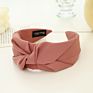 Solid Color Cloth Cross Knot Headband for Women Headband