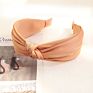 Solid Color Fabric Headband Hairbands Korean Wide Middle Knot Headband