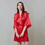 Solid Color Silk Wedding Dress Bridesmaid Bridal Robes Kimono Robe Bridesmaids Gifts Sets