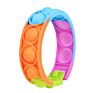 Stress Set Silicone Rainbow Sensory Fun Kid Band Pulseira Watch Wristband Pulsera Push Bubble Pop Fidget Toy Bracelet