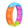 Stress Set Silicone Rainbow Sensory Fun Kid Band Pulseira Watch Wristband Pulsera Push Bubble Pop Fidget Toy Bracelet