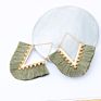 Style Alloy Geometric V-Shaped Color Flower Vintage Women Spring Female Boho Tassel Hoop Earrings
