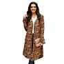Style Fall Casual Leopard Knit Maxi Long Cardigan for Woman