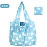 Sublimation Recycled Tote Ecobag 190T Foldable Shopping Bag Reusable Tote Nylon Waterproof Grocery Rip Stop Polyester Bag