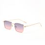 Sunborry Gradient Lens Metal Frame All-Match Street Beat Sunglasses Men Women