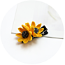 Sunflower Hairpin Baby Elastic Hair Band Girl Tie Hair Rubber Band Hair Accessories