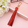 Tassel Keychain Women Cute Tassel Keychain Accessories Pu Leather Car Bag Gold Key Ring Fringe Jewelry Friends Xmas Gift