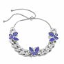 Temperament Simple Diamond-Studded Butterfly Foot Ornaments Female Hip-Hop Ins Style Full of Diamonds Cuban Chain Anklet