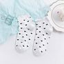 Thin Cotton Love Heart Teen Women Ruffle Socks Women Socks Low Ankle Black