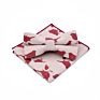 Tie Gift Box White Dress Mens Neck Printed Bowtie Adjustable and Pocket Square Set Linen Bow Ties