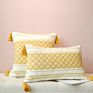 Top Yarn-Dyed Jacquard Cushion Cover Boho Tassel Decorative Pillow Geometric Pattern Cotton Cushion Cover