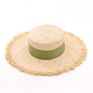 Upf50 Women Wide Brim Straw Panama Roll up Hat Fedora Beach Sun Hat