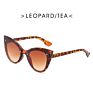 Vendors Large Superimpose Lens Frame Oversize Woman Shade Cat Eye Sunglasses