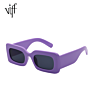 Viff Hp21045 Uv400 Protection Lady Sun Glasses, Bold Frame Luxury Vintage Rectangle Women Sunglasses