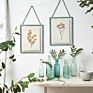 Wall Decorations for Home Rustic Metal Wall Hanging Double Sides Glass Picture Photo Frame for Living Room Art Frame