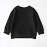 Warm Fleece Children Boy Girl Kids Plain Kid Logo Pullover Sweatshirt